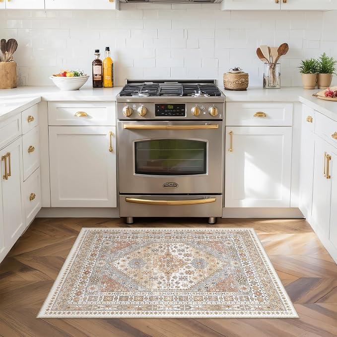 3x4 Washable Area Rug for Entryway, Soft Kitchen Rugs Non Slip for Dining Room - Image 4