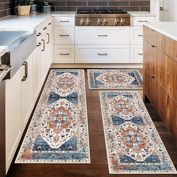 HEBE Boho Kitchen Rug Sets 3 Piece - Image 7