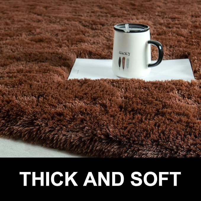 LOCHAS Ultra Soft Indoor Modern Area Rugs Fluffy Living Room Carpets - Image 2