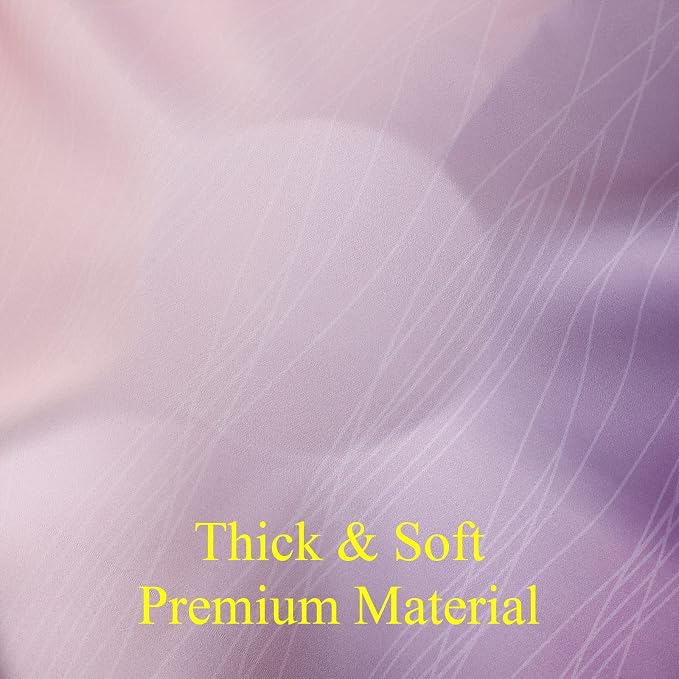 Estelar Textiler Ombre Pink and Purple Blackout Curtains 72 Inch Length 2 Panels - Image 8
