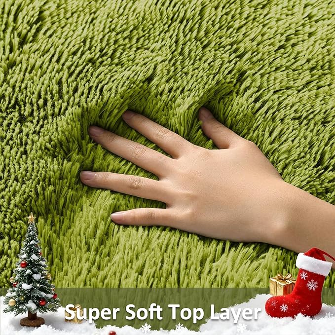 Ophanie Green Rug Grass Area Rugs - Image 2