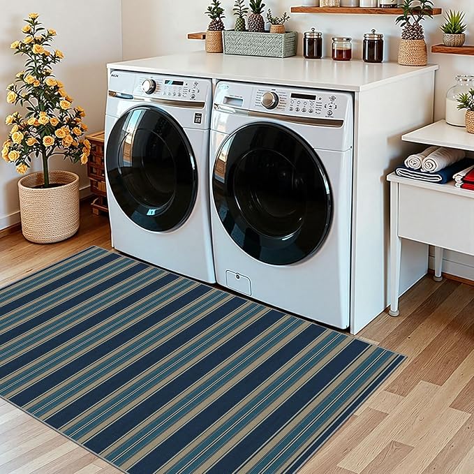 Striped Outdoor Rug - Image 9