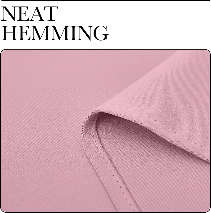 NICETOWN Rouge Pink Blackout Curtain Panels - Image 6