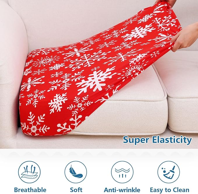 hyha Printed Couch Cushion Covers, Floral Sofa Covers Washable - Image 5