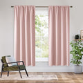 RYB HOME Bedroom Blackout Curtains 63 inches Long, 100% Blackout Thermal by RYBHOME