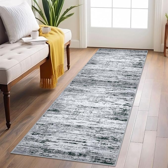 Lansny Modern Abstract Runner Rug 2x6 by lansny