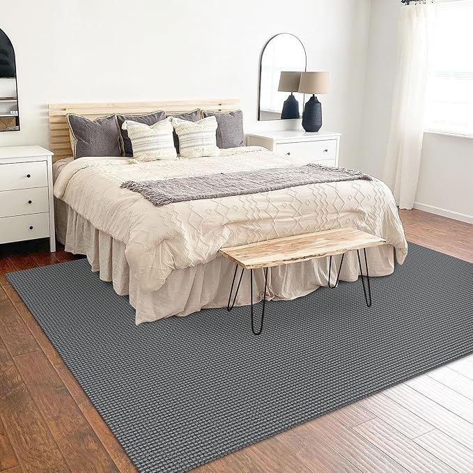 KOZYFLY Washable Area Rug 5x7 ft Rubber Backed Non Slip Rugs - Image 8