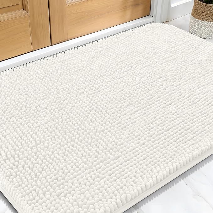 OLANLY Dog Door Mat for Muddy Paws 34x21, Absorbs Moisture and Dirt, Absorbent by OLANLY