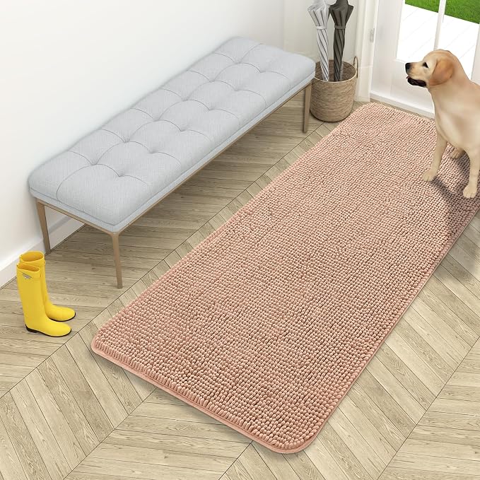 OLANLY Dog Door Mat for Muddy Paws 54x24, Absorbs Moisture and Dirt, Absorbent by OLANLY