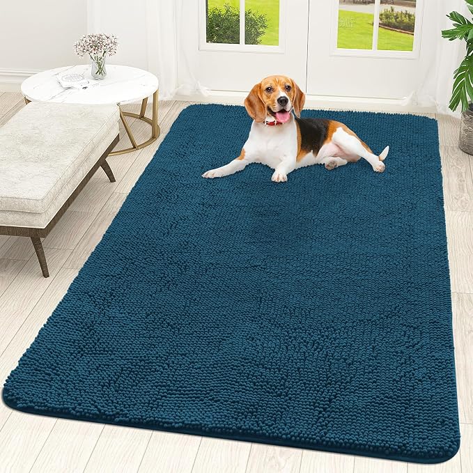 OLANLY Dog Door Mat for Muddy Paws 70x46, Absorbs Moisture and Dirt, Absorbent by OLANLY