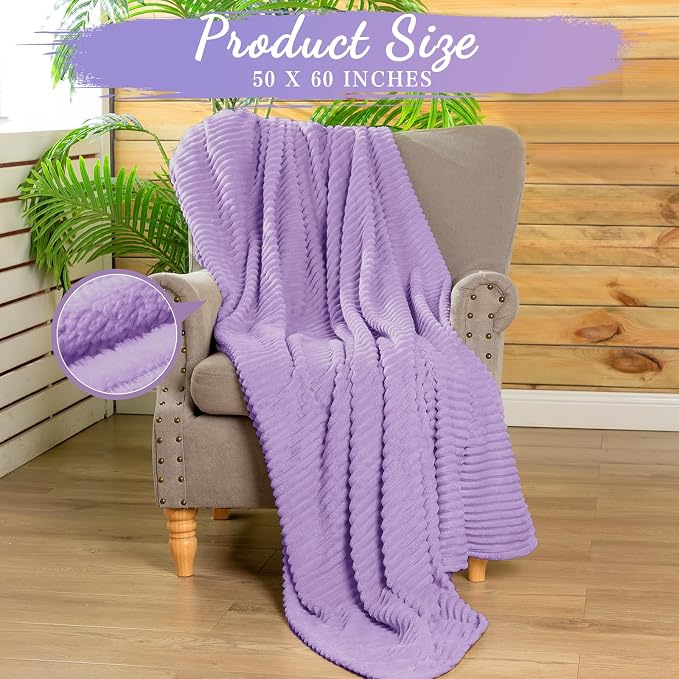 Buryeah 12 Pcs Flannel Throw Blanket Bulk 50 x 60 in Sleepover Blanket Outdoor - Image 2
