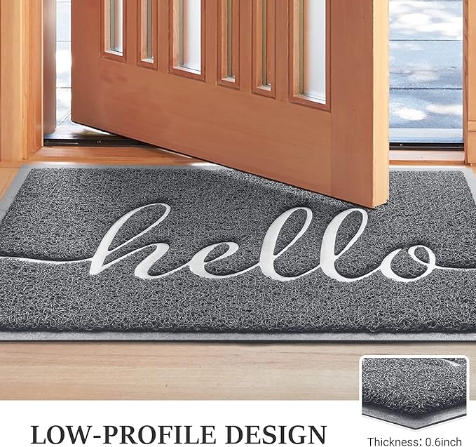 BeneathYourFeet Door Mat, Welcome Mat Low Profile Front Doormat Non Slip Rugs - Image 3