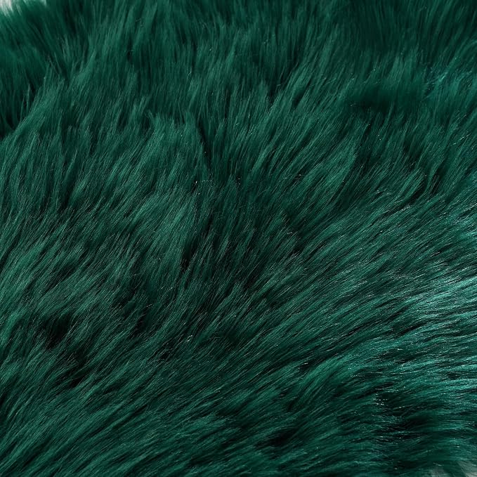 EasyJoy Ultra Soft Fluffy Shaggy Area Rug Faux Fur Rug Chair Cover Seat Pad - Image 8