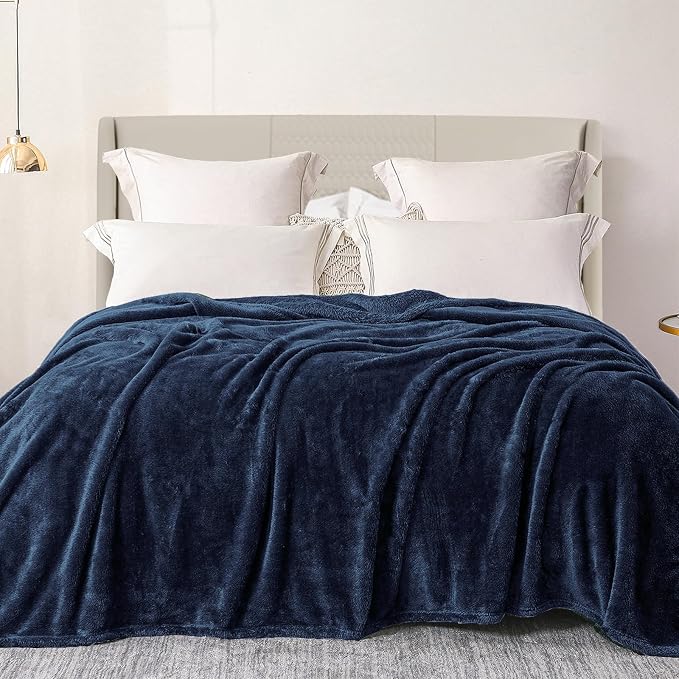 Exclusivo Mezcla Plush Fuzzy Fleece Bed Blanket King Size, Super Soft, Fluffy by ExclusivoMezcla
