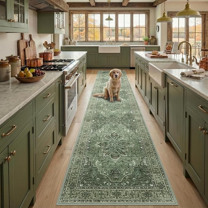 RELEANY Washable Area Rug, Runner 2'x9', Water Repellent, Pet Friendly by RELEANY