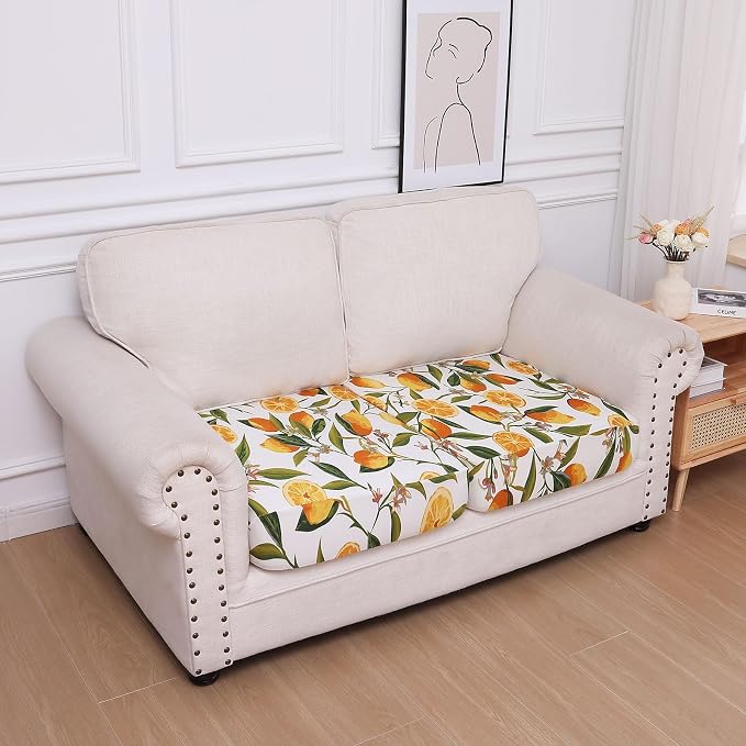 hyha Printed Couch Cushion Covers, Floral Sofa Covers Washable - Image 5