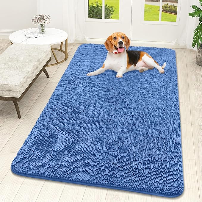 OLANLY Dog Door Mat for Muddy Paws 59x32, Absorbs Moisture and Dirt, Absorbent by OLANLY