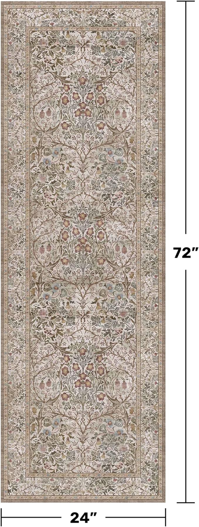 2x6 Washable Bathroom Runner Rug Non Slip - Image 2