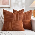 Fancy Homi 2 Packs Rust Samll Decorative Throw Pillow Covers 12x12 Inch by Fancy+Homi