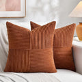 Fancy Homi 2 Packs Rust Big Decorative Throw Pillow Covers 24x24 Inch by Fancy+Homi