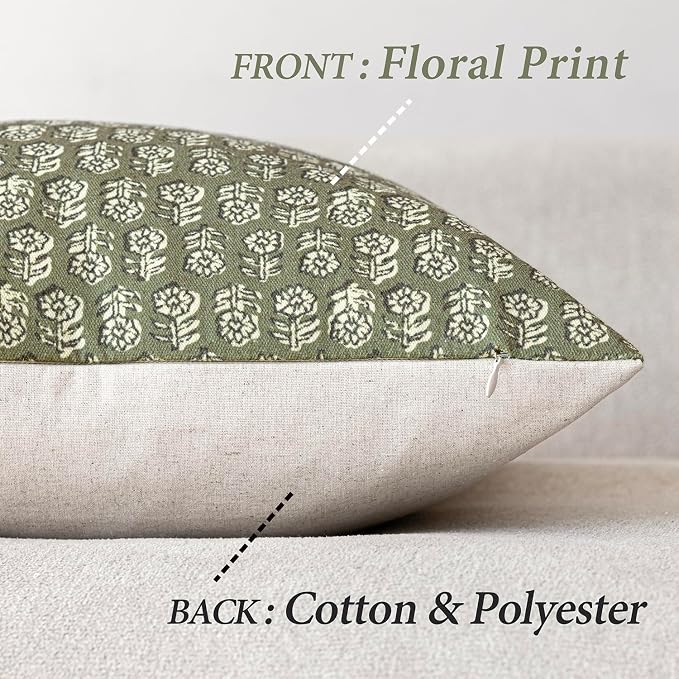 Foindtower Set of 2 Decorative Long Body Lumbar Throw Pillow Covers Neutral - Image 2