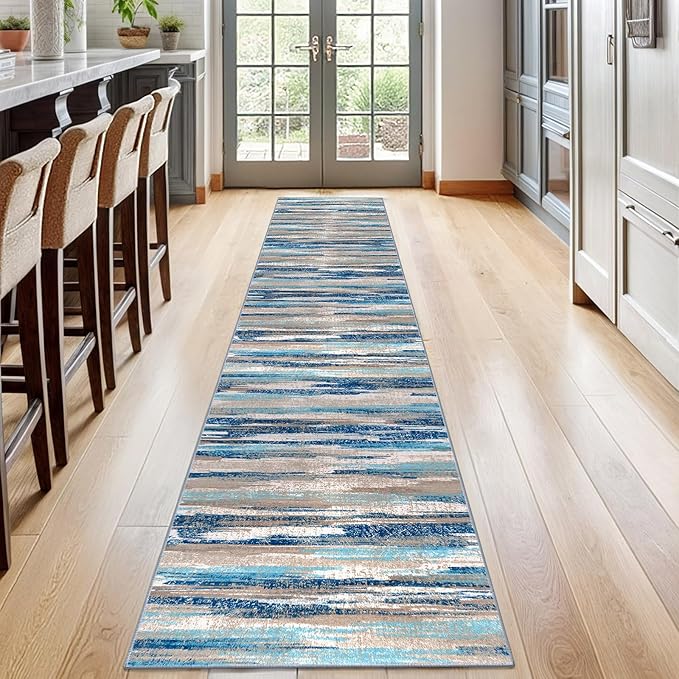 Lansny Modern Abstract Runner Rug 2x12 - Image 2