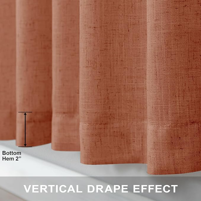 Pitalk Terracotta Curtains 84 Inches Long - Image 7