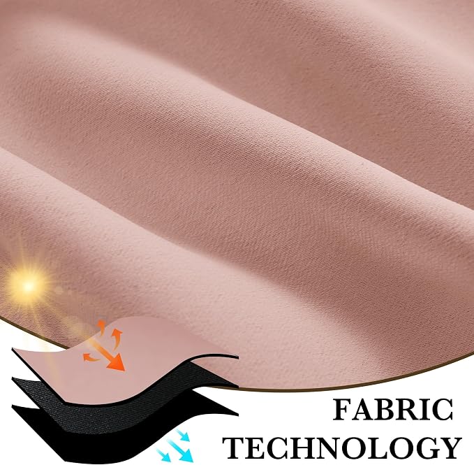 RYB HOME 100% Blackout Basement Curtains 30 inches Long, Heat & UV Blocking - Image 7