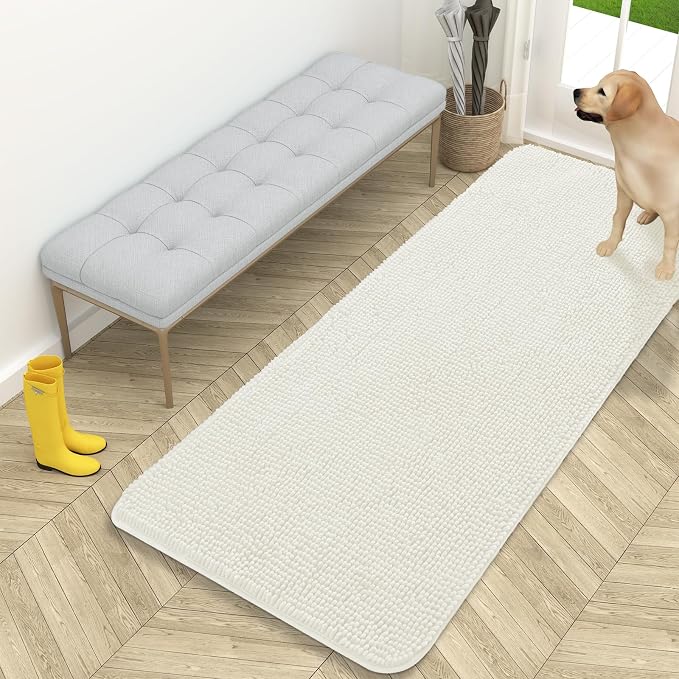 OLANLY Dog Door Mat for Muddy Paws 59x24, Absorbs Moisture and Dirt, Absorbent by OLANLY