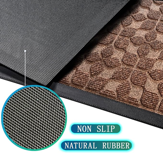 Bulijojo Sturdy Front Entrance Doormats, Durable Heavy Duty Welcome Mat - Image 2