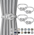 NICEEC 4 Pack Mini Magnetic Curtain Tiebacks Nordic Simple Style Drape Tie by NICEEC
