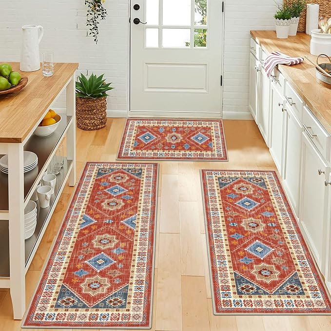 HEBE Boho Kitchen Rug Sets 3 Piece - Image 3