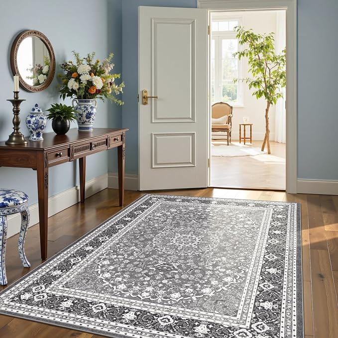 Lofus 6x9 Area Rugs for Living Room, Machine Washable Non-Slip Area Rug - Image 5