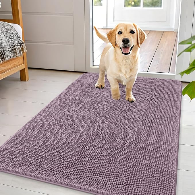 OLANLY Dog Door Mat for Muddy Paws 44x32, Absorbs Moisture and Dirt, Absorbent by OLANLY