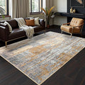 Toneed Abstract Area Rug Modern Washable Rug Soft Non Slip Rug Low Pile by Toneed