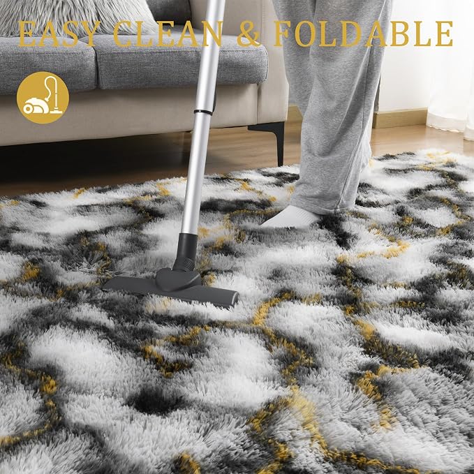 LOCHAS Ultra Soft Indoor Modern Area Rugs Fluffy Living Room Carpets - Image 5