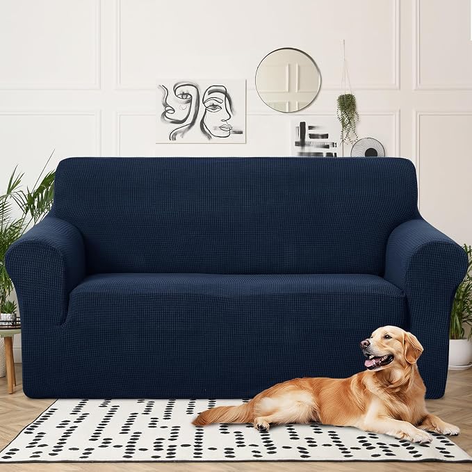 U-NICE HOME Oversized Stretch Loveseat Couch Cover Sofa Covers Washable Sofa - Image 2