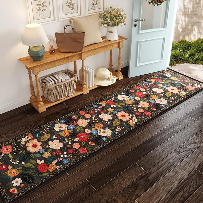Rugcomf Runners for Hallways Kitchen Rug Non Slip 2'x 10' Long Washable Runner - Image 3