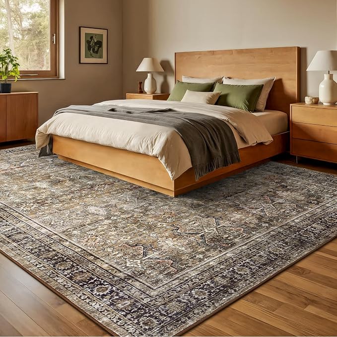 Lofus 8x10 Area Rug for Living Room, Soft Neutral Carpets for Bedroom Dining - Image 2
