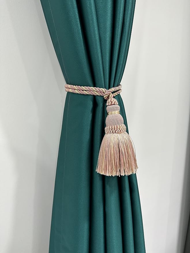 Fenghuangwu 2 Pack Curtain Tie Backs Rope Tassels - Image 5
