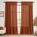 Nanspring Extra Wide Terracotta Curtains by Nanspring