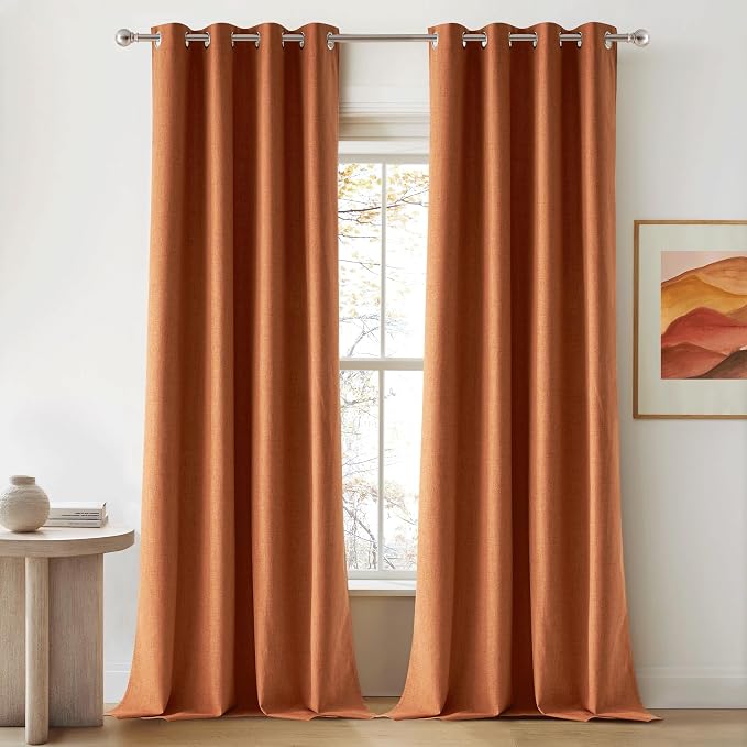 NICETOWN 100% Absolutely Blackout Linen Curtains by NICETOWN