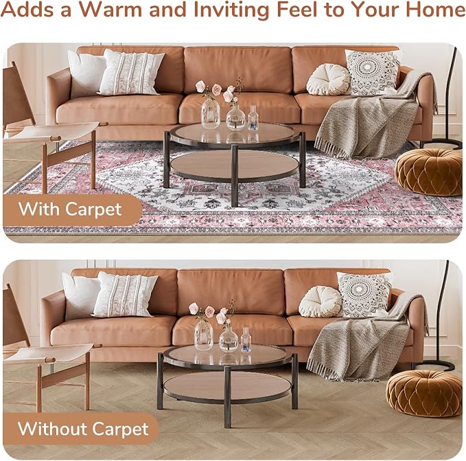 OPPODREAM Soft Area Rugs 4x6, Low-Pile Washable Rugs 4x6 - Image 8