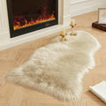 AMTOVO Faux Fur Rug, Fluffy Sheepskin Rug, Fuzzy Ultra Soft 2 x 4 ft Shag Rugs by AMTOVO