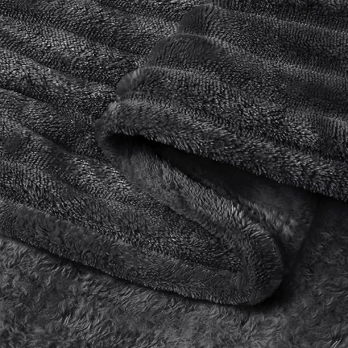 BEDELITE Fleece Blanket King Size – 3D Ribbed Jacquard Soft and Warm Decorative - Image 5