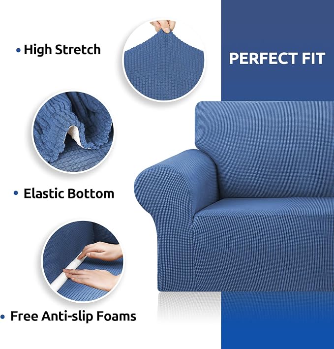 KEKUOU Stretch Oversized Sofa Slipcover 1 Piece Couch Sofa Cover Furniture - Image 6