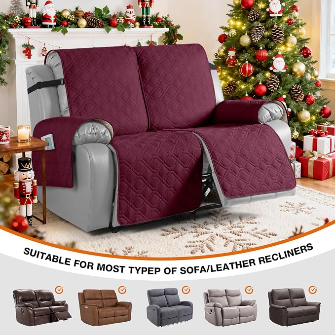 VANSOFY Waterproof Recliner Couch Covers, Sofa Covers 1-Piece Washable - Image 4