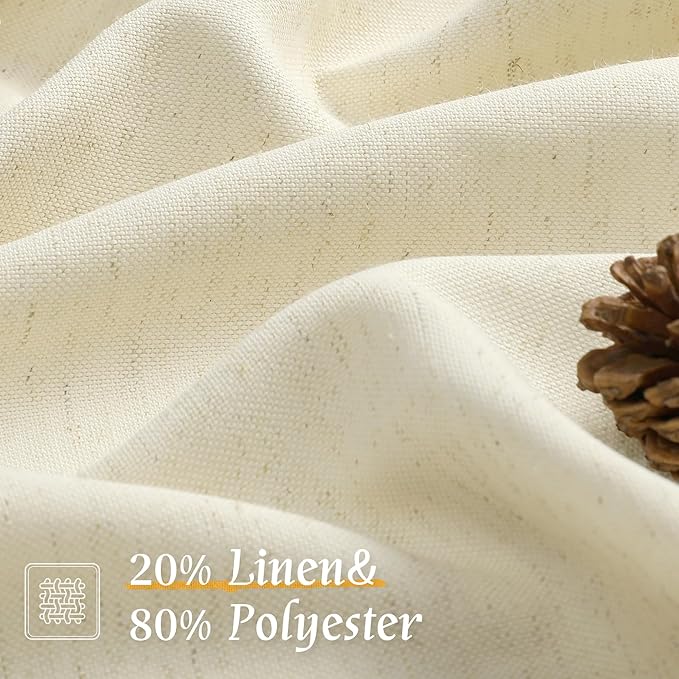 LAMIT Linen Curtains 72 inches Long - Image 2