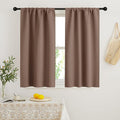 RYB HOME Blackout French Door Window Curtain Covering, Rod Pocket Thermal by RYBHOME
