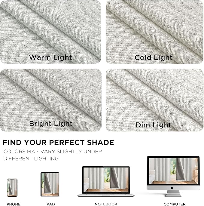 Joydeco Linen Blackout Curtains - Image 9